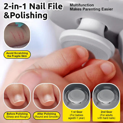 SquareBox's 2-in-1 Automatic Electric Nail Cutter And Polishing