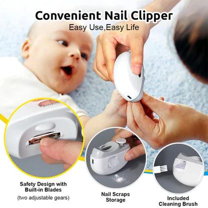 SquareBox's 2-in-1 Automatic Electric Nail Cutter And Polishing