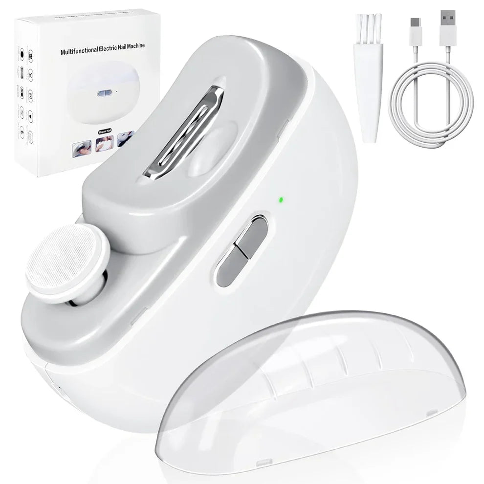 SquareBox's 2-in-1 Automatic Electric Nail Cutter And Polishing
