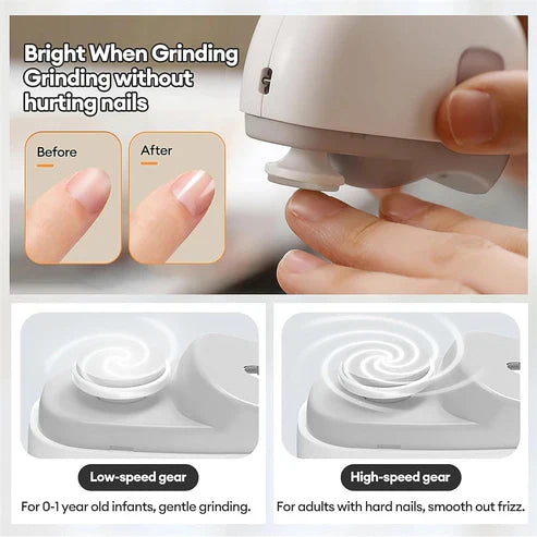 SquareBox's 2-in-1 Automatic Electric Nail Cutter And Polishing