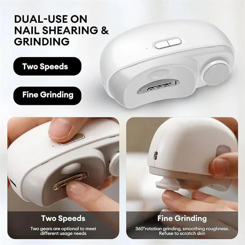 SquareBox's 2-in-1 Automatic Electric Nail Cutter And Polishing
